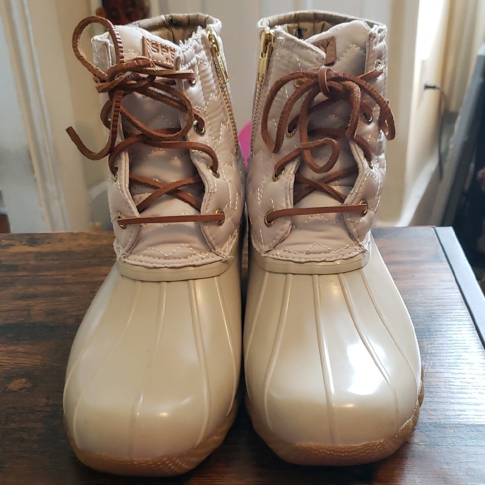 Sperry Women's Saltwater Chevron Duck Boot with Side Zipper - Picture 4 of 16